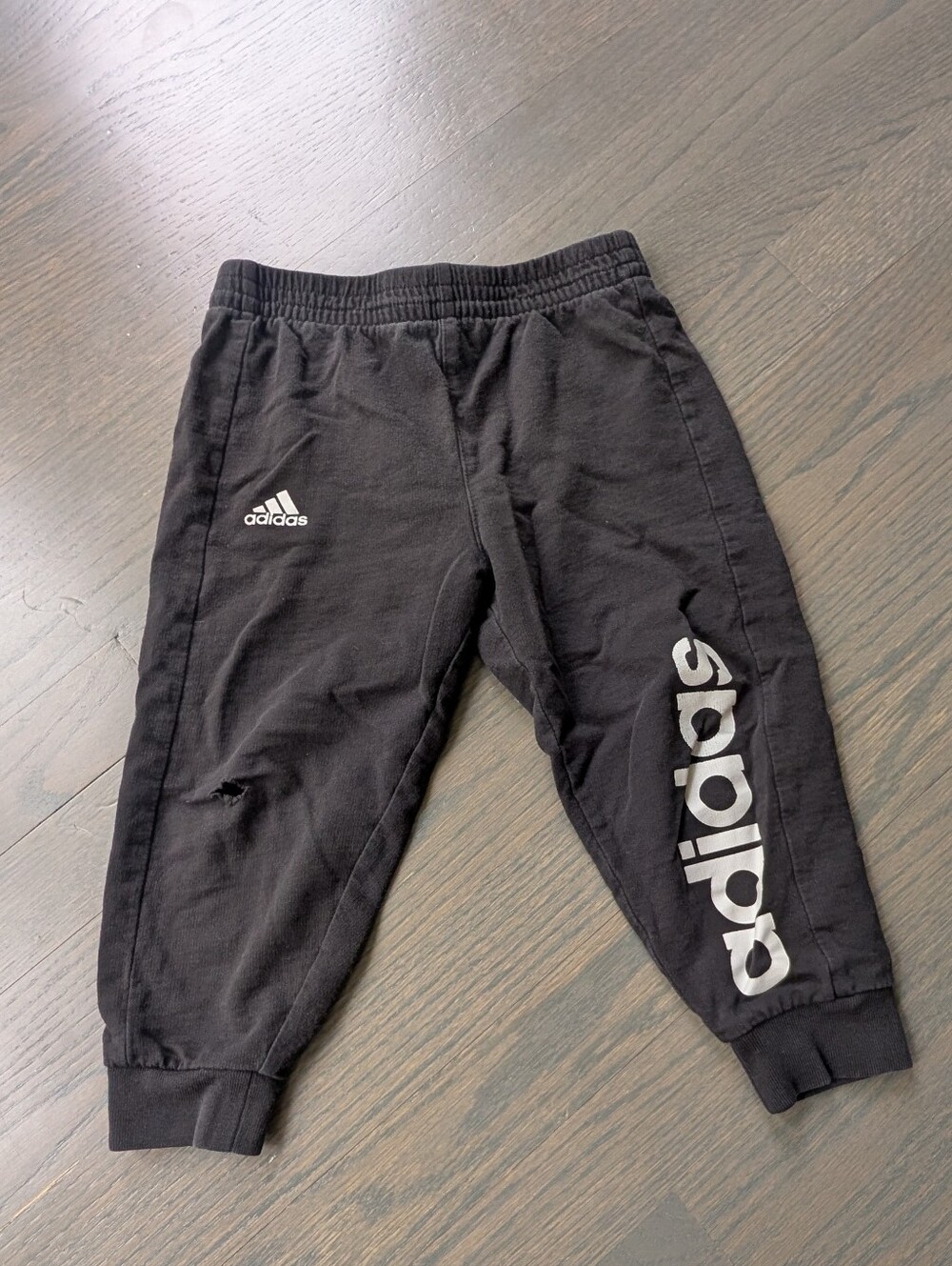 Adidas Toddler Sweatpants with Logo, 3T, Damaged